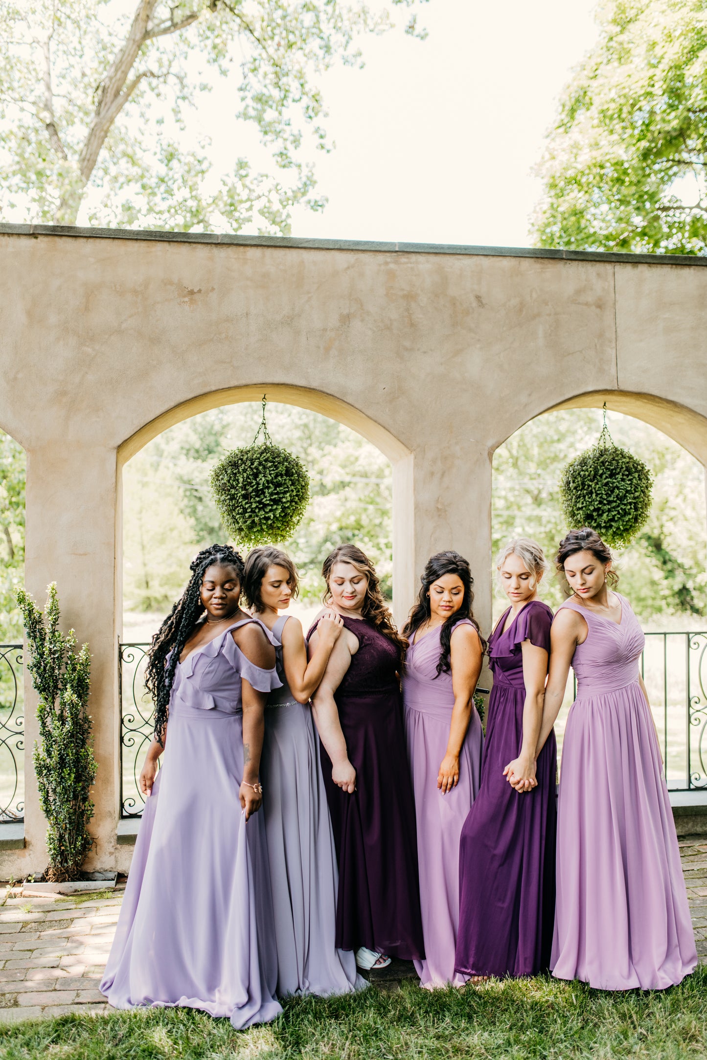 Jess wears Isla in Dusty Lavender
