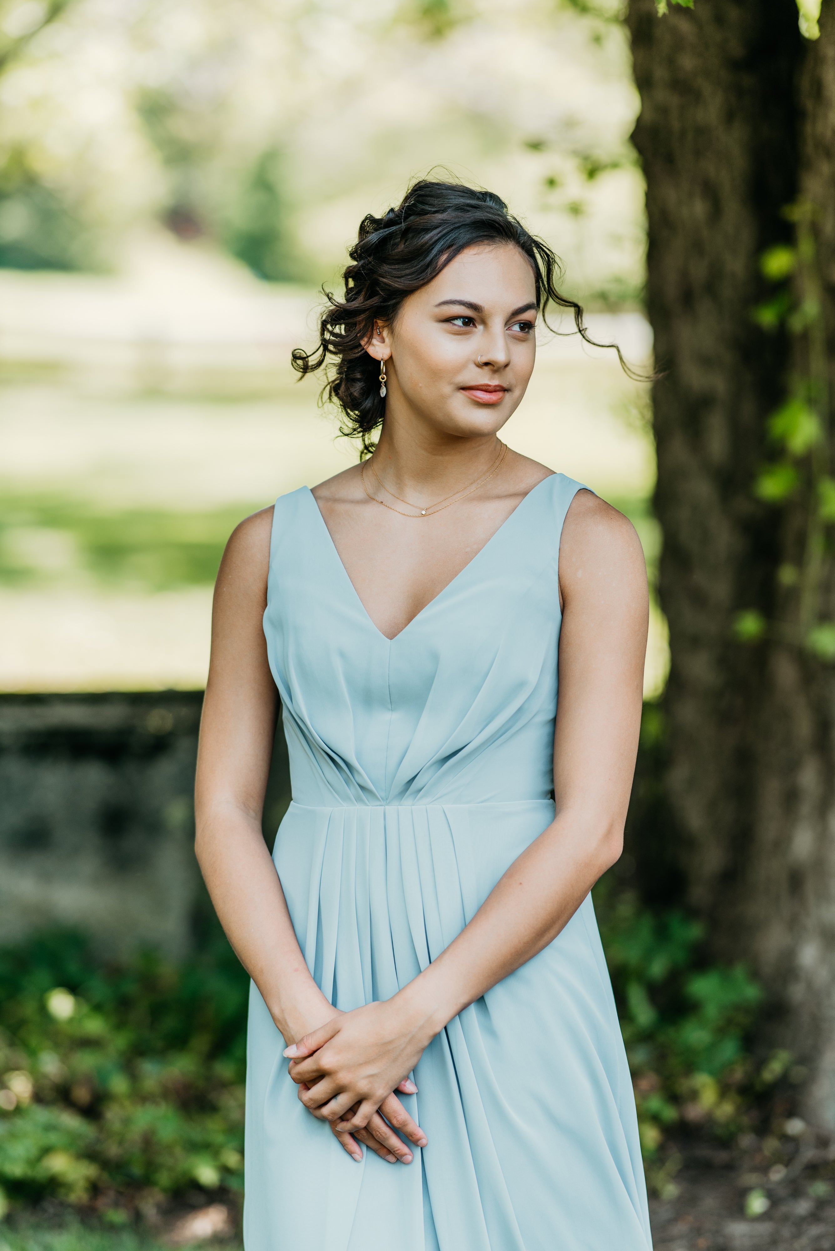 jenny yoo mayan blue bridesmaid dress Jenny Yoo | Dresses | Jenny Yoo Mayan Blue Chiffon Bridesmaid Dress